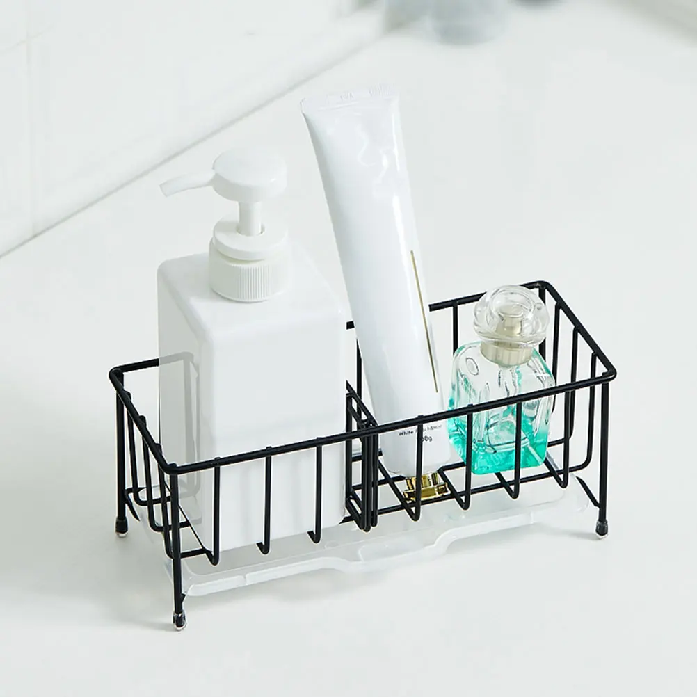 

Stainless Steel Sink Sponge Holder Countertop Drain Basket Kitchen Bathroom 304 Material Premium Smooth Surface Water