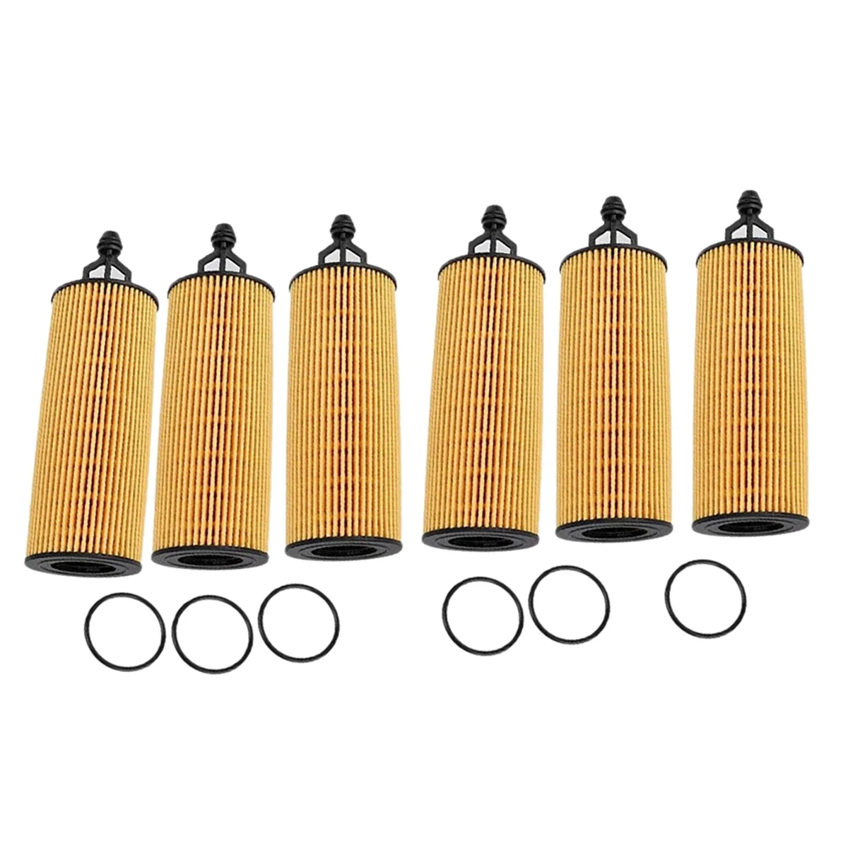 6Pcs Oil Filter for Jeep Grand Cherokee WK2 2010 -2019 / Wrangler 2014-2017 3604CC Engine 68191349AA 68191349AC