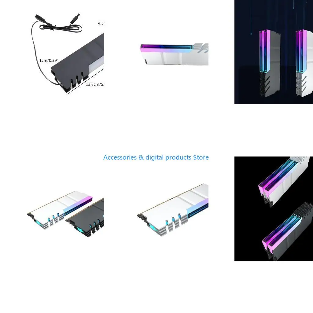77JD Small & Lightweight Heat Sink Memory Heatsink Design ARGB Radiator
