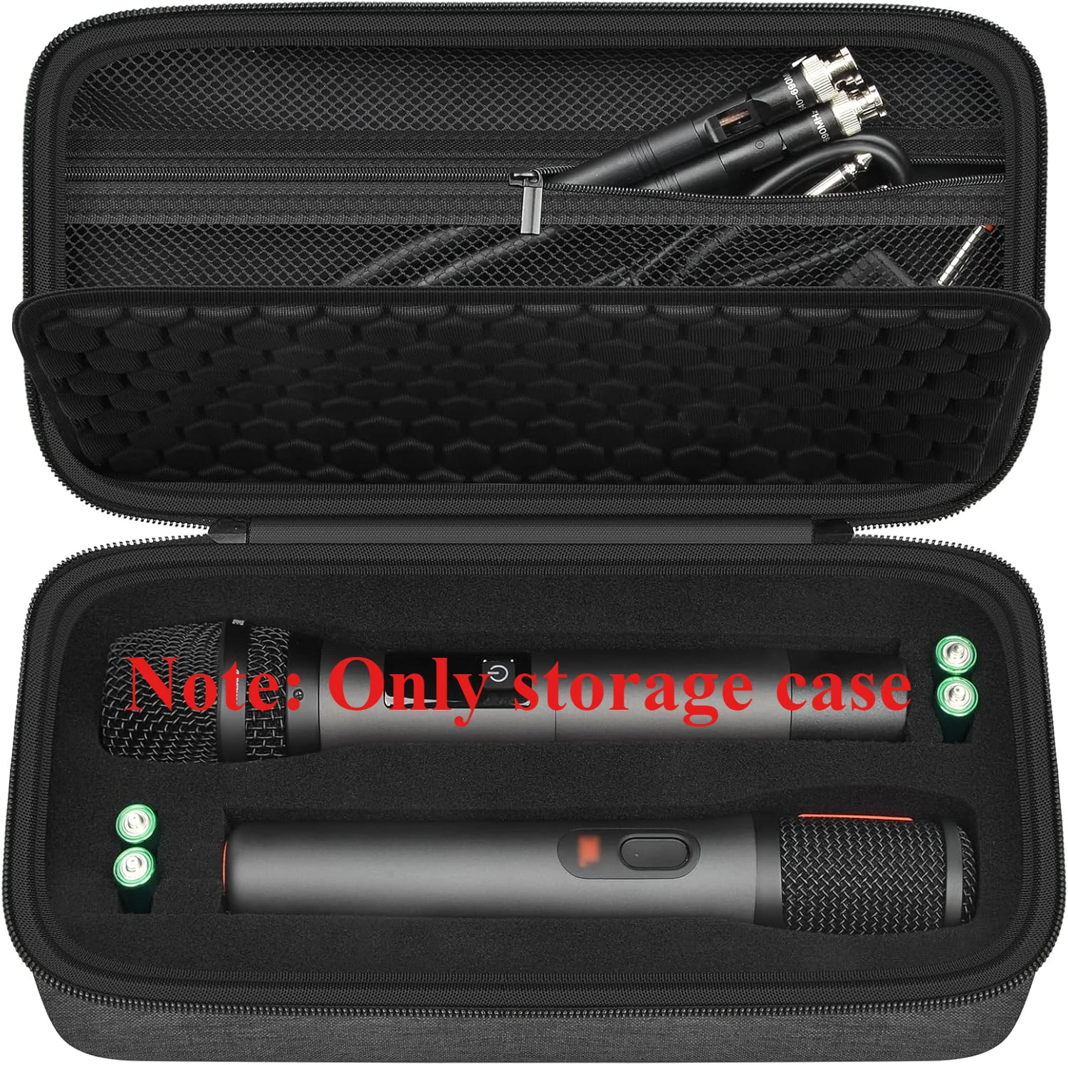 (Nur Box) Kabellose Mikrofonhülle für JBL Wireless Two Microphone System DIY-Schaum, passt auch zum Singen für TONOR für Shure