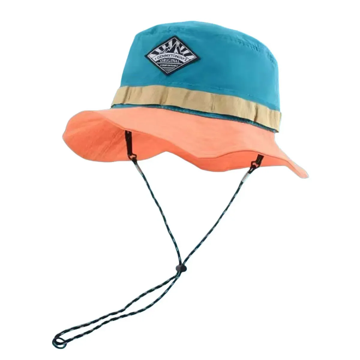 Unisex Luminous Mountain Range Label Bucket Hats Spring and Autumn Fishermen Caps Outdoor Casual Cap Sunscreen Hat