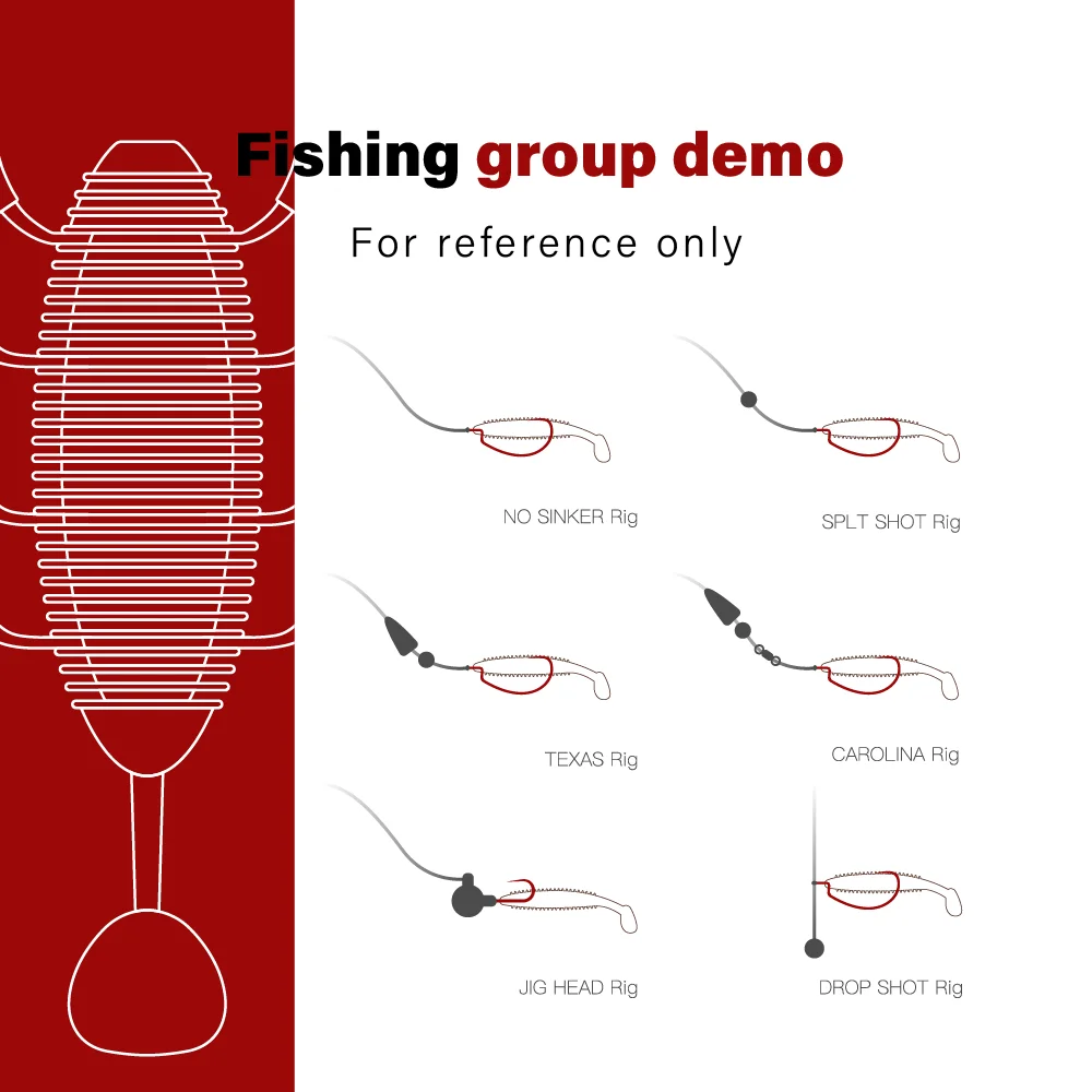 SOLOKING 6 Stück/Set Weicher Köder Fat Bug für Barschangeln 83mm 8,3g Forellen-, Barsch-, Hecht-Angelköder Weichköder Swimbait Angelköder-Set – Detail 8