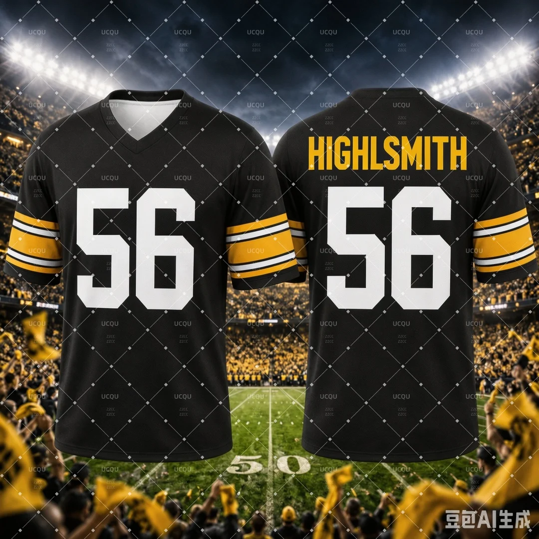 26-27 Steeler Nation Watt #90 American Football Jersey Men Women Kids Mesh Breathable Sports T‑Shirt Fan Game Rugby Jersey