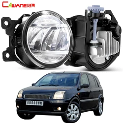2 X 30W Upgrade LED Fog Light Assembly 4000LM Car Front Fog Driving Lamp For Ford Fusion (JU) Hatchback 2002-2012 (Europe Model)