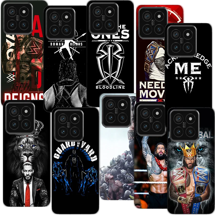 R-Roman Big Dog R-Reigns Clear Phone Case For Xiaom Mi 12 12T 11T 10T 9T 13 11 10 9 8 Lite CC9 CC9E Pro 6X 5X A1 A2 A3 Cover Coq