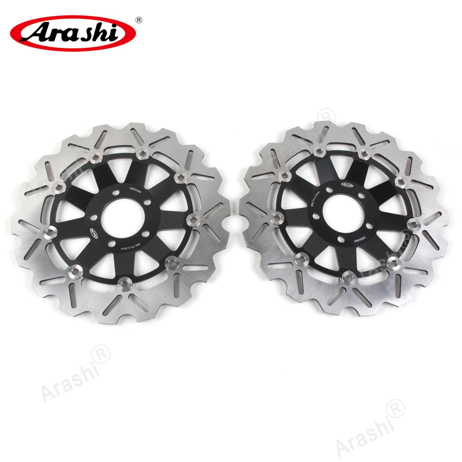 Arashi 1 par de rotores de disco de freno delantero CNC para KAWASAKI ZG 1000 Concours 1994 - 2005 ZG1000 1995 1996 1997 1998 1999 2000 2001