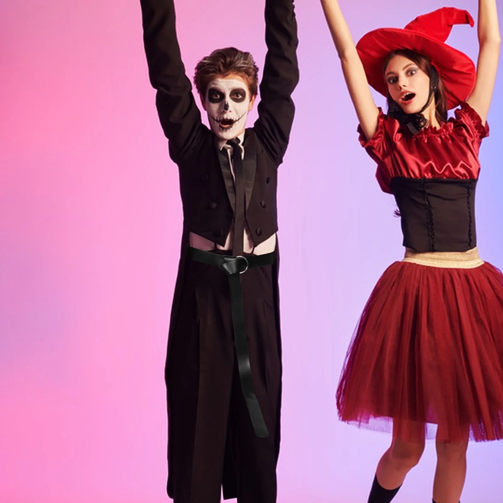 Ceinture médiévale pour hommes, anneau réglable en PU, chevaliers de la Renaissance, Costume Viking, ceinture de taille à bretelles, Halloween Oktoberfest Cosplay