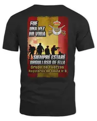 Grupo De Fuerzas Regulares De Ceuta Nº3 Men T-Shirt Short Sleeve Casual 100% Cotton Men's T Shirt