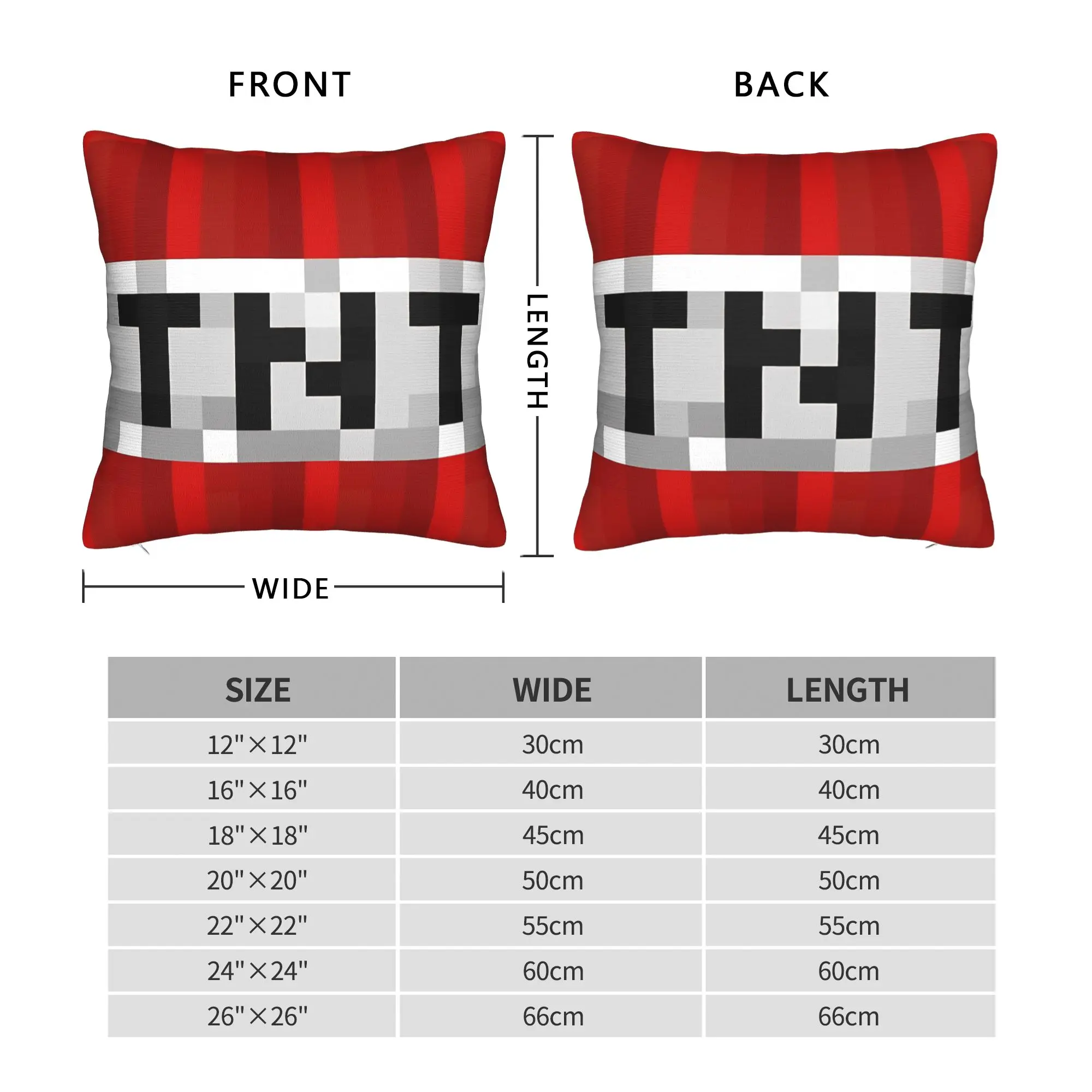 Pillow Cover Mosaic Pixel Tnt Block   Retro Trendy Pillow Case For Office Car Home Decor Pillowcases