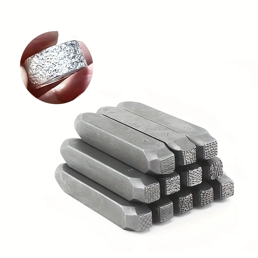 Precision Wave Texture Metal Stamping Punch , Vertical Stamp for DIY Jewelry Silver Ring Bracelet Craft Carving Marking Tool
