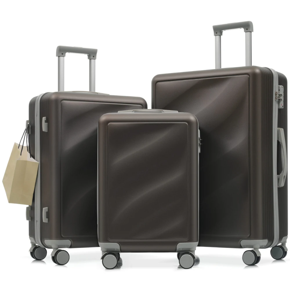 

Luggage Set 3 Piece, Durable ABS Suitcases with Spinner Wheels and TSA Lock, Carry-on & Checked Travel Luggage (20"/24"/28")