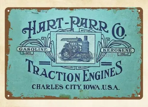 decoration 1960 Hart-Parr Co. Traction Engines. Catalog Cover metal tin sign