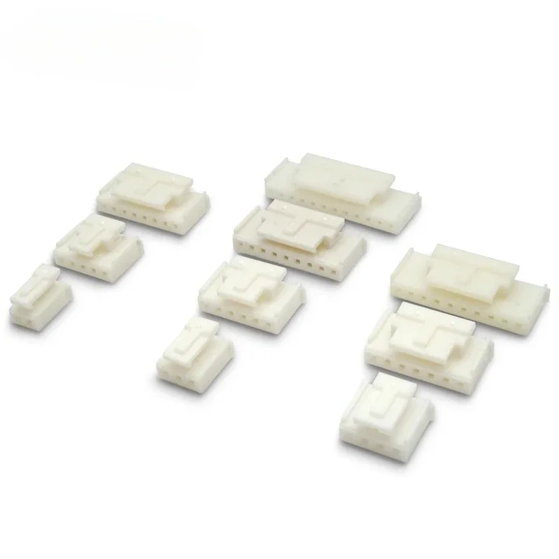 50PCS/SET HY2.0mm Pitch Connector Plug Terminal Housing 2P /3/4/5/6/7/8P With Buckle and Lock Connector