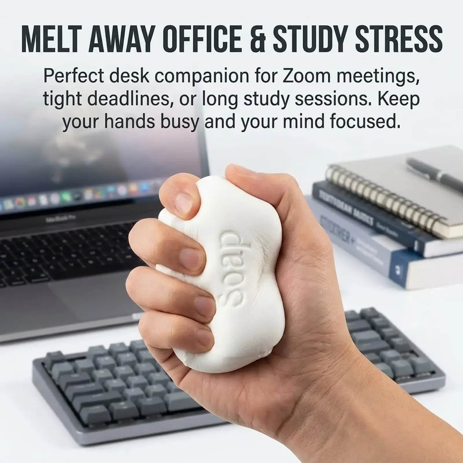 Simulations-Seifenform Squishy Spielzeug PU Stressabbau Anti-Angst Weich Langsam Rückfederndes Quetschspielzeug Geschenk für Büro und Schreibtisch – Detail 6