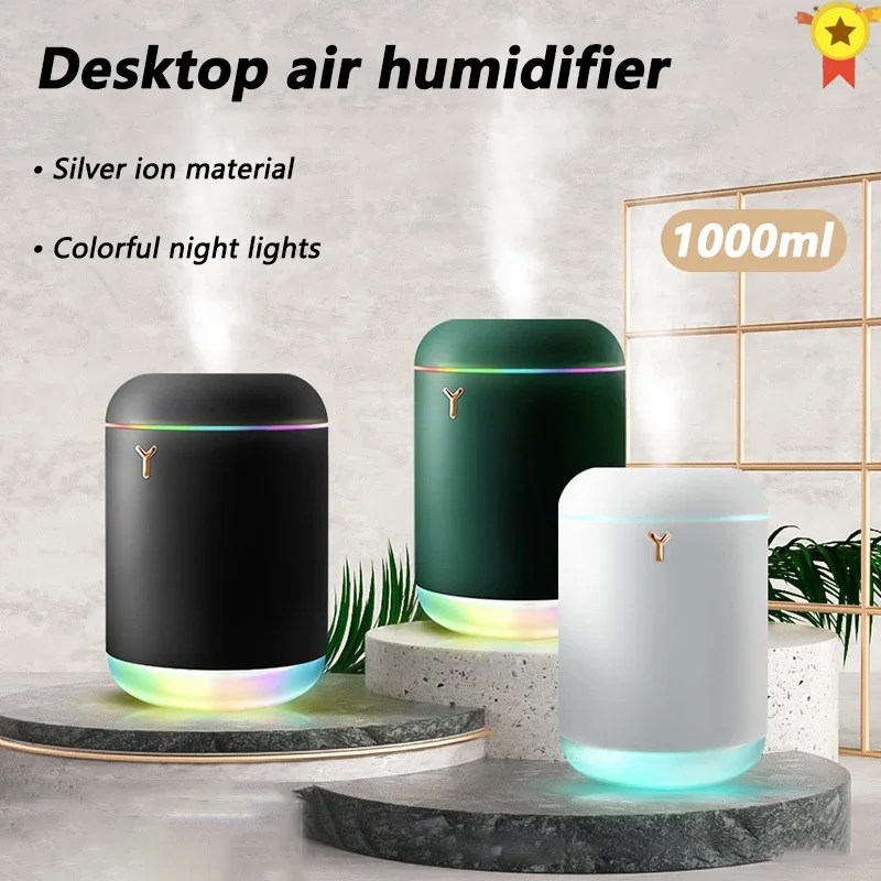 1000ML White Mini Air Humidifier Aroma Essential Oil Diffuser USB Mist Maker Aromatherapy Humidifiers Diffuser aromatherapy