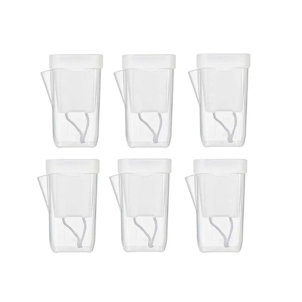 2/4/6pcs Plastic Seedling Plant Pot Automatic Watering Translucent Flower Pot With Drainage Holes Planter Nursery Cups