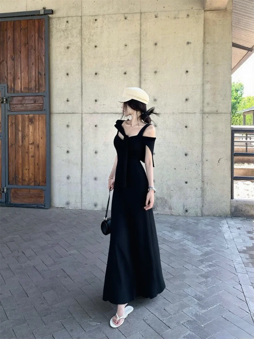 Kleider für Damen und Mädchen, Herbst, Chiffon, Applikation, Schleife, Ausschnitt, ausgestellte Taille, lässiger Trend, Pendler, Eleganz, sanft und bequem