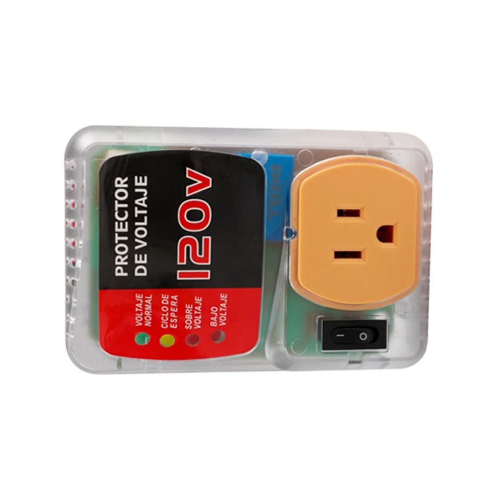 120V 20A 2400W Single Outlet Surge Protector Voltage Protector Multi Function Plug Overvoltage and Undervoltage Protector Plug