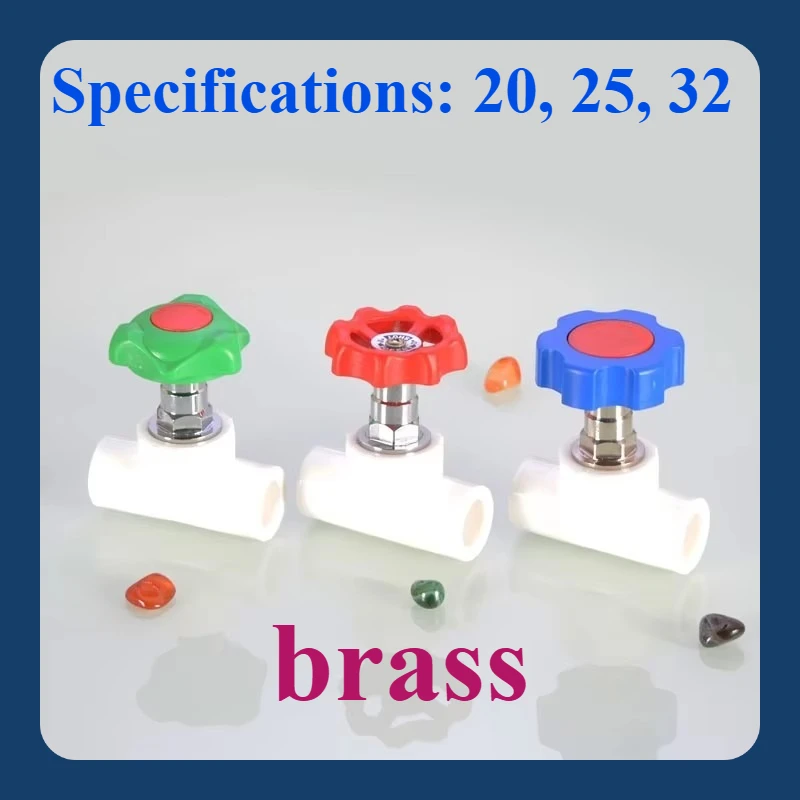 

PPR Hot Melt Water Supply Fittings Joint 4/6-inch Lift Shut-off Copper Core Valve 20 25 32 Household Use