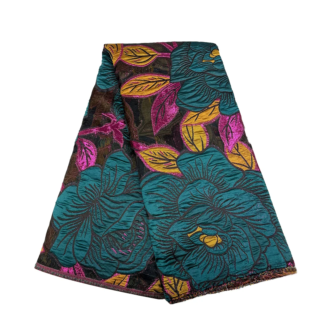 Newest Embroidery Tissue Cord Lace Material African Lace Fabric 5 Yards Fashion Mesh Milk Silk Cord Lace Fabric For Party Dress