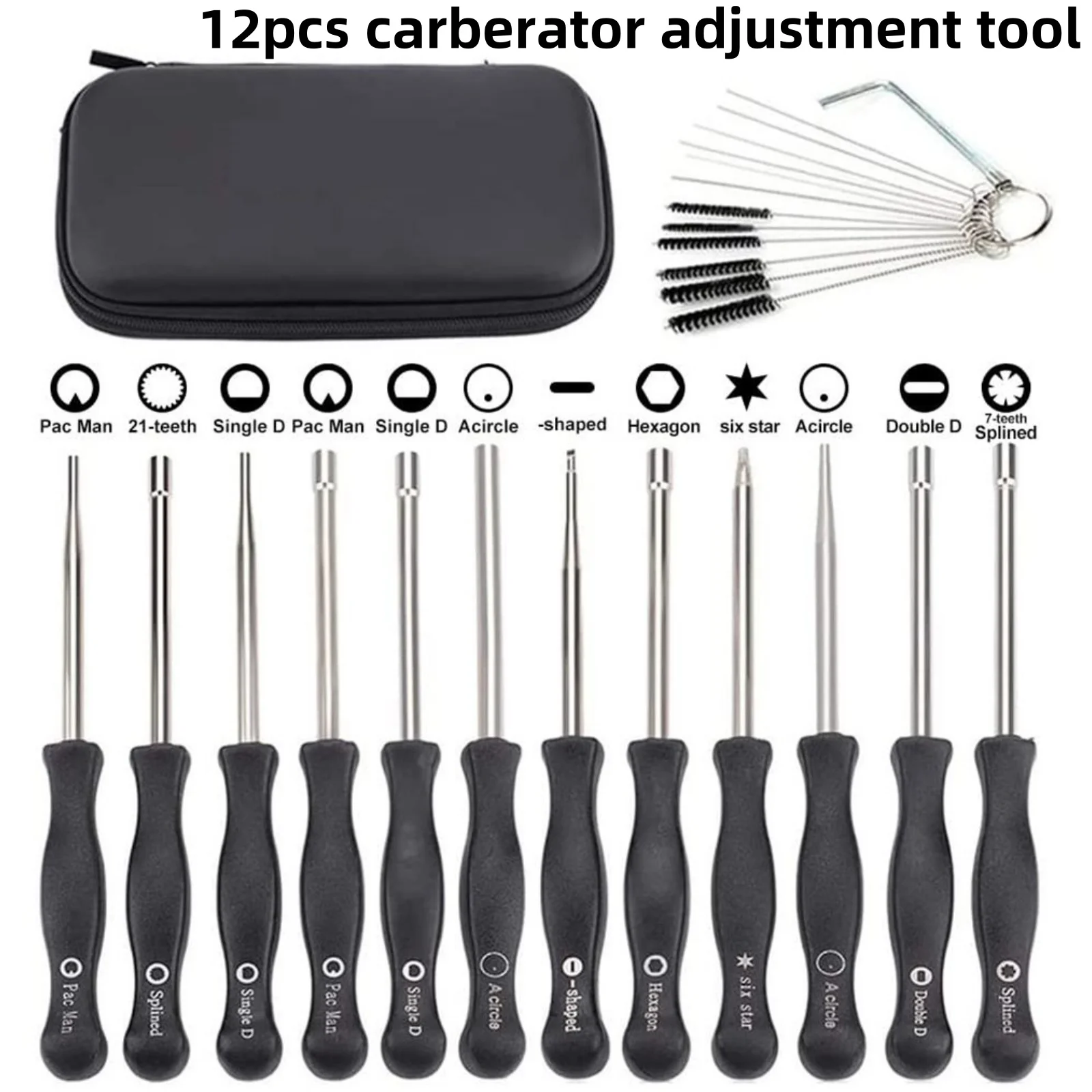 Auto Carburetor Adjustment Tool Set Carburetor Cleaning Kit For Sears For Craftsman For Poulan For Weedeater For 2 Cycle Engine