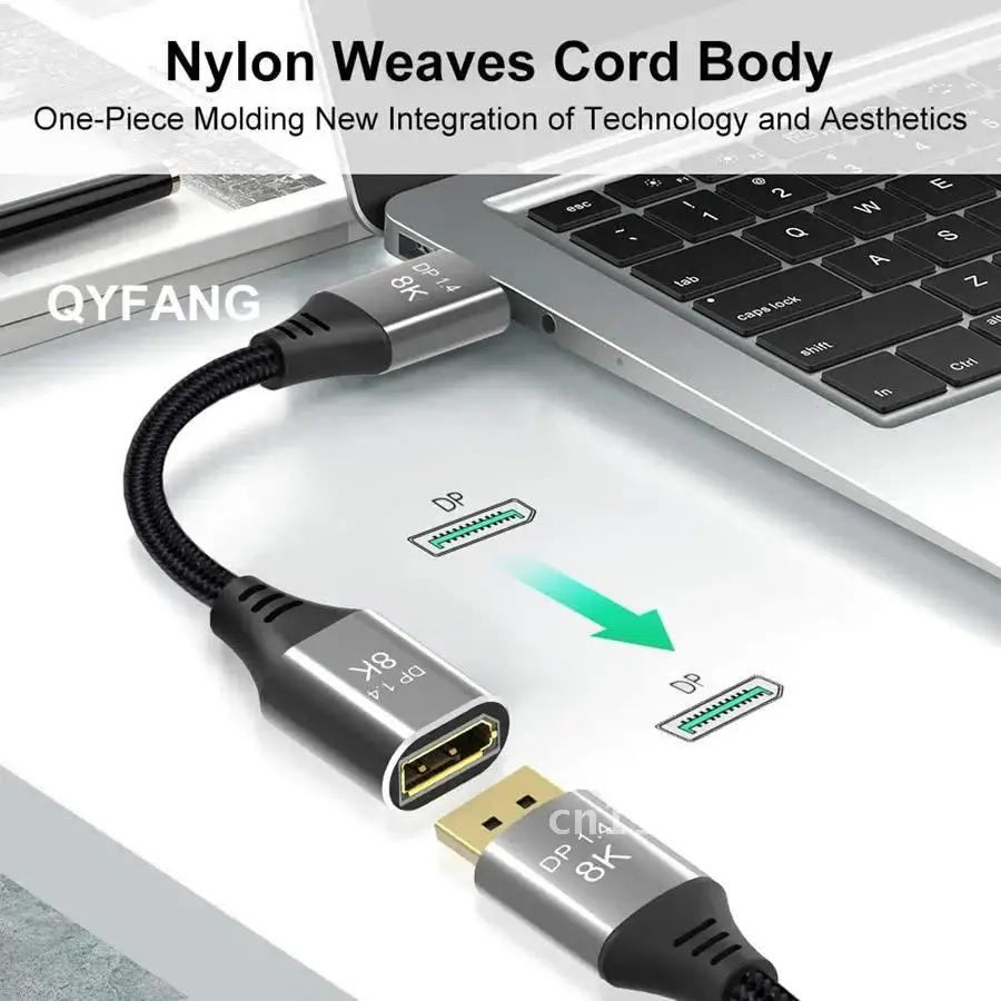 

Extension 8k Display Port Extend 1.4 Male To Female Cable For Hdtv Nintend Switch Projector Dp Splitter