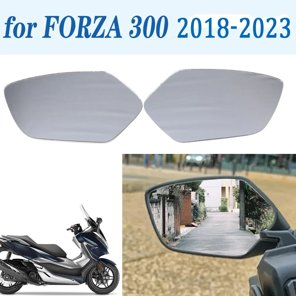 

Motorcycle Convex Mirror Increase Rearview Mirrors Side Mirror View Vision Lens for HONDA FORZA 300 NSS300 2018 - 2023 2022 2021