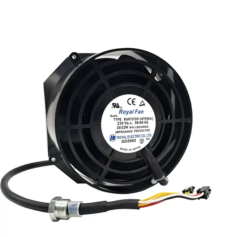 For New Japanese ROYALFANRAR757DP-39TP (D98) (E41) Three-phase 5-wire 230V spindle fan