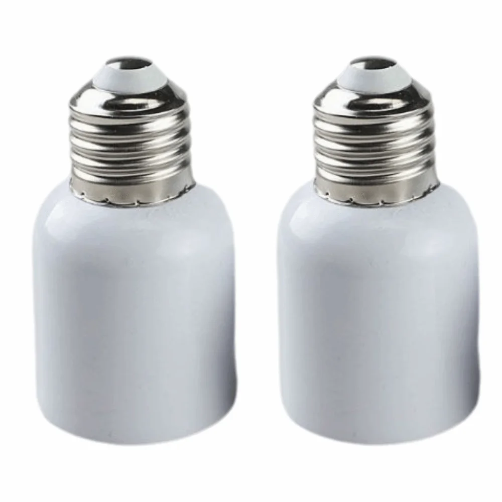 2 Pcs 110-240V E27 to E40 Adapter Heat Resistance High Temperature Resistanc Bulb Base Adapter Socket Converter LED Light Bulbs