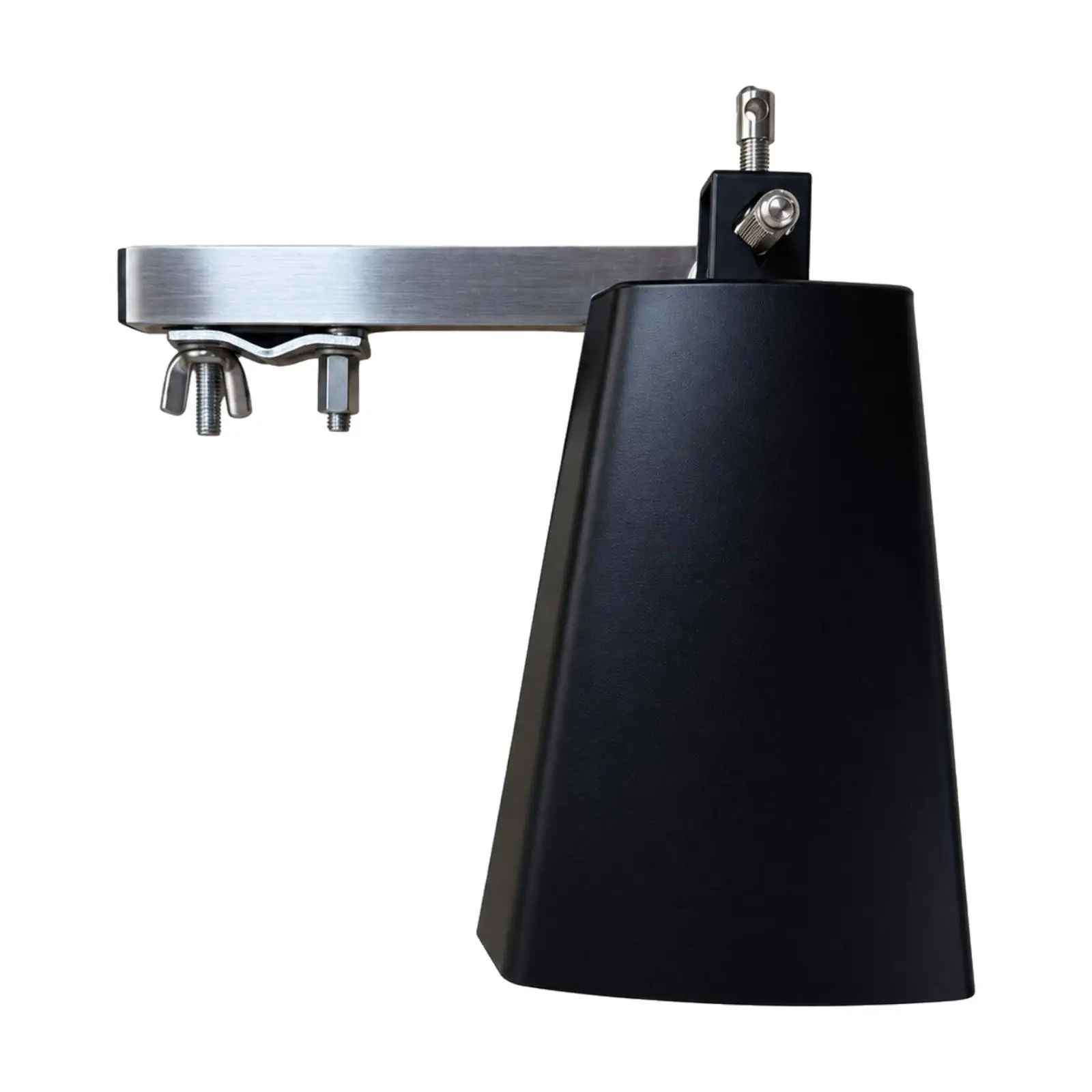 7-Inch Cowbell Percussion Instrument Versatile Metal Cowbell with Mounting Clamp Metal Cow Bell with Adjustable Clamp Mountable