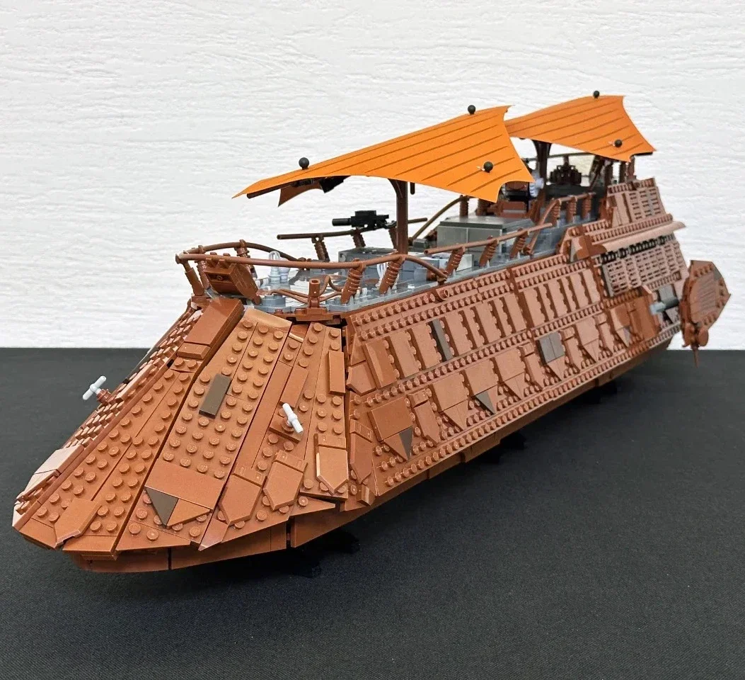

Набор строительных блоков Moc UCS Jabbea's Sail Barge, 3942 детали, совместимые с другими конструкторами, идеально подходят для подарков на Рождество и день рождения (75397)