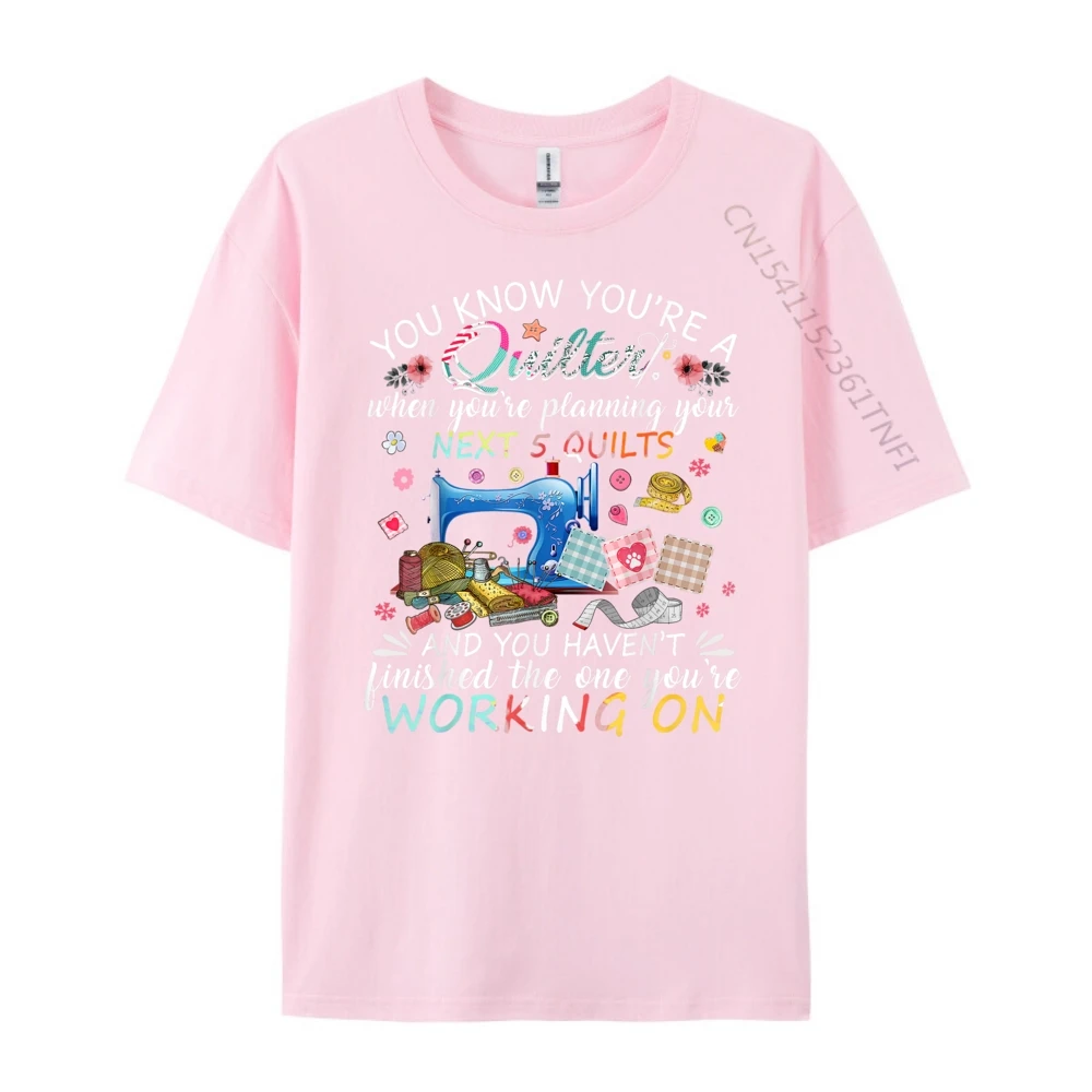 ماكينة خياطة أزرار خياطة اللحف من You Know You Are A Quilter Harajuku Christmas Shirt Graphic Tees Couples