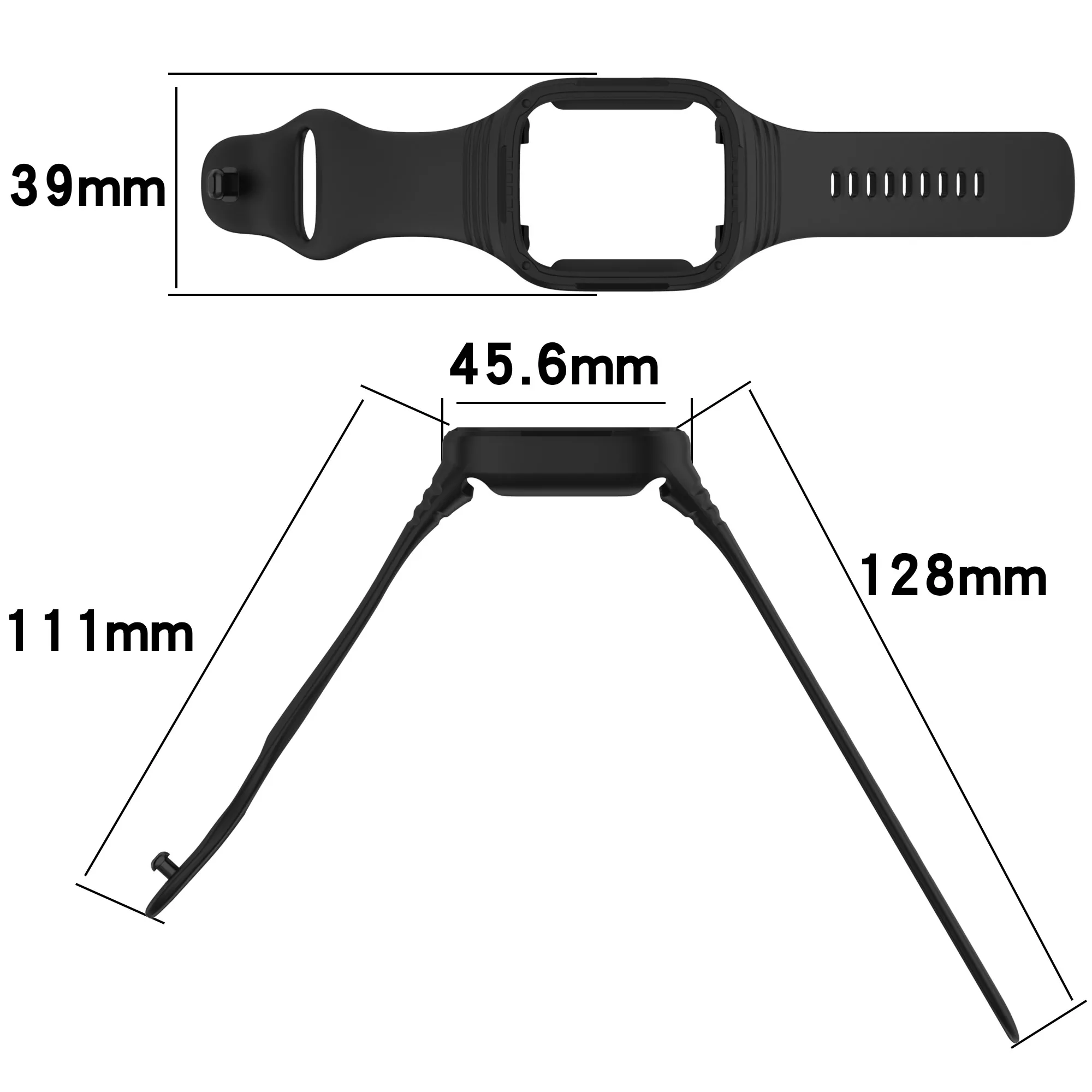 Integrated Watch Strap for Redmi Watch 3 Sport Band Built-in watch Case High Security Replaceable Bracelet for Redmi 3 Wristband