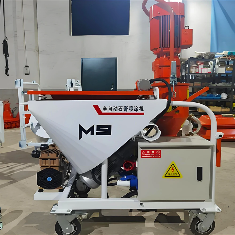 Electric mortar sprayer M6 M9 putty gypsum lime mixing spraying machine hot selling