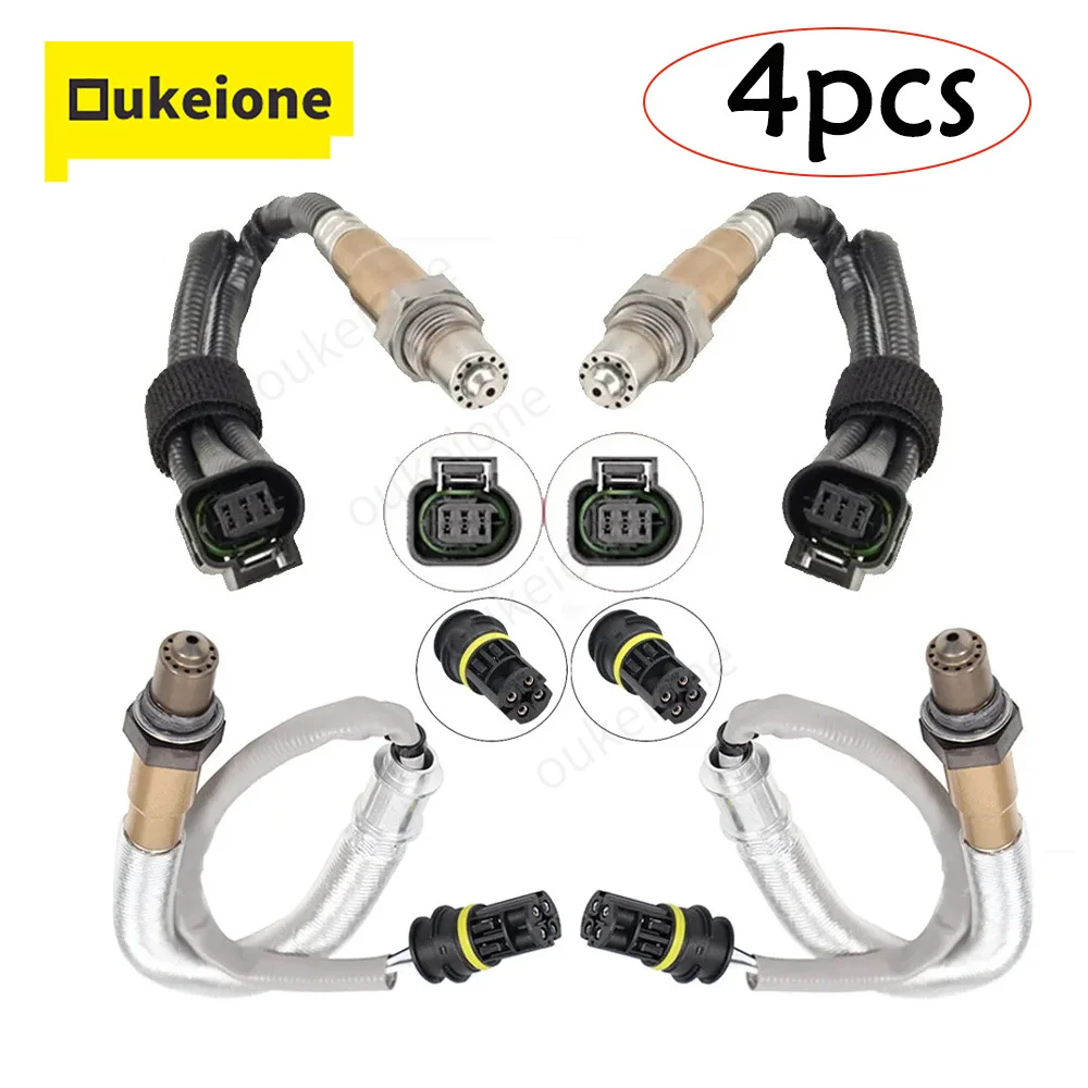 4Pcs Upstream Downstream Oxygen O2 Sensor for 2012 2013 2014 2015 2016 BMW M5 M6 4.4L Turbocharged 234-5026 234-4892 Lambda