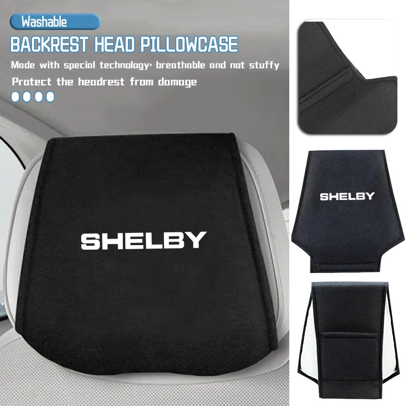 

Подголовник автомобильного сиденья, мягкий чехол, противообрастающая подушка для шеи, защитные аксессуары для Mustang Shelby GT GT500 GT350, кабриолет Mach-E