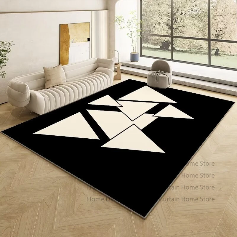 Modern Abstract Carpet Living Room Decor Bedroom Customizable Rug Lounge Home Anti-slip Washable Cloakroom Floor Mat Bedside