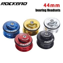 ROCKBAO Bicycle Headset 44mm 2 Bearing Clock 1 1/8 For Road MTB Bike BMX Integrated Steering Parts For 28.6 Straight Tube Fork