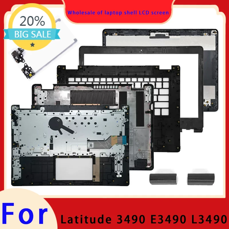 Suitable for Latitude 3490 E3490  P89G L3490 laptop LCD screen top cover screen frame palm rest bottom shell hinge ABCD keyboard