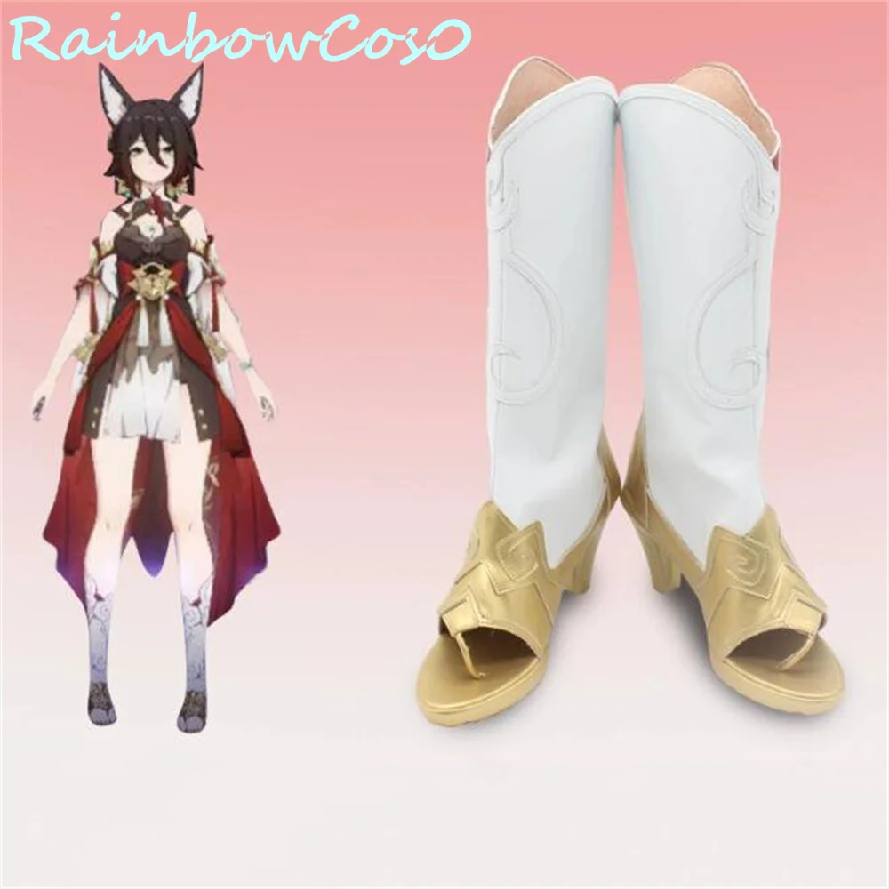 

Tingyun Ting yun Honkai Star Rail Cosplay Shoes Boots Game Anime Halloween Christmas RainbowCos0 W3246