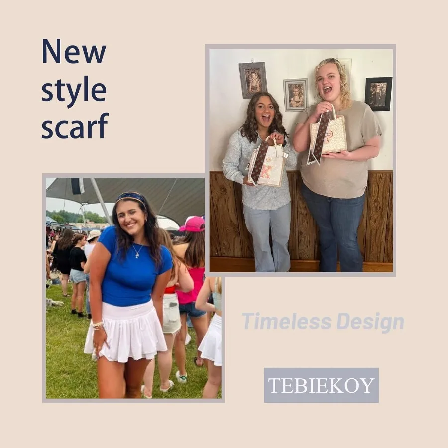 4 قطعة الأوشحة الموضة للنساء متعددة الوظائف بوهو الأوشحة Headbands وشاح من الساتان لحقيبة إكسسوارات الشعر مثالية ل عادية O