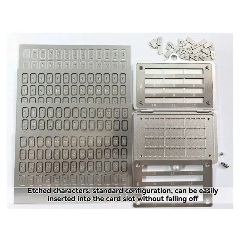 AEE2-Crypto Seed Phrase Backup,Stainless Steel Seed Phrase Storage With Lock Hole,24 Words Backup,For BIP39 Hardware Wallets view 4