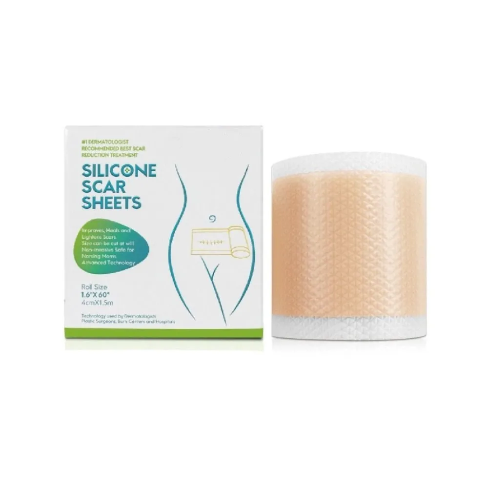 

Silicone Scar Sheet Patch Self-Adhesive 1 Roll Scar Cover Tape 4cmX150cm Reusable Skin Care Strips Soothe Damaged