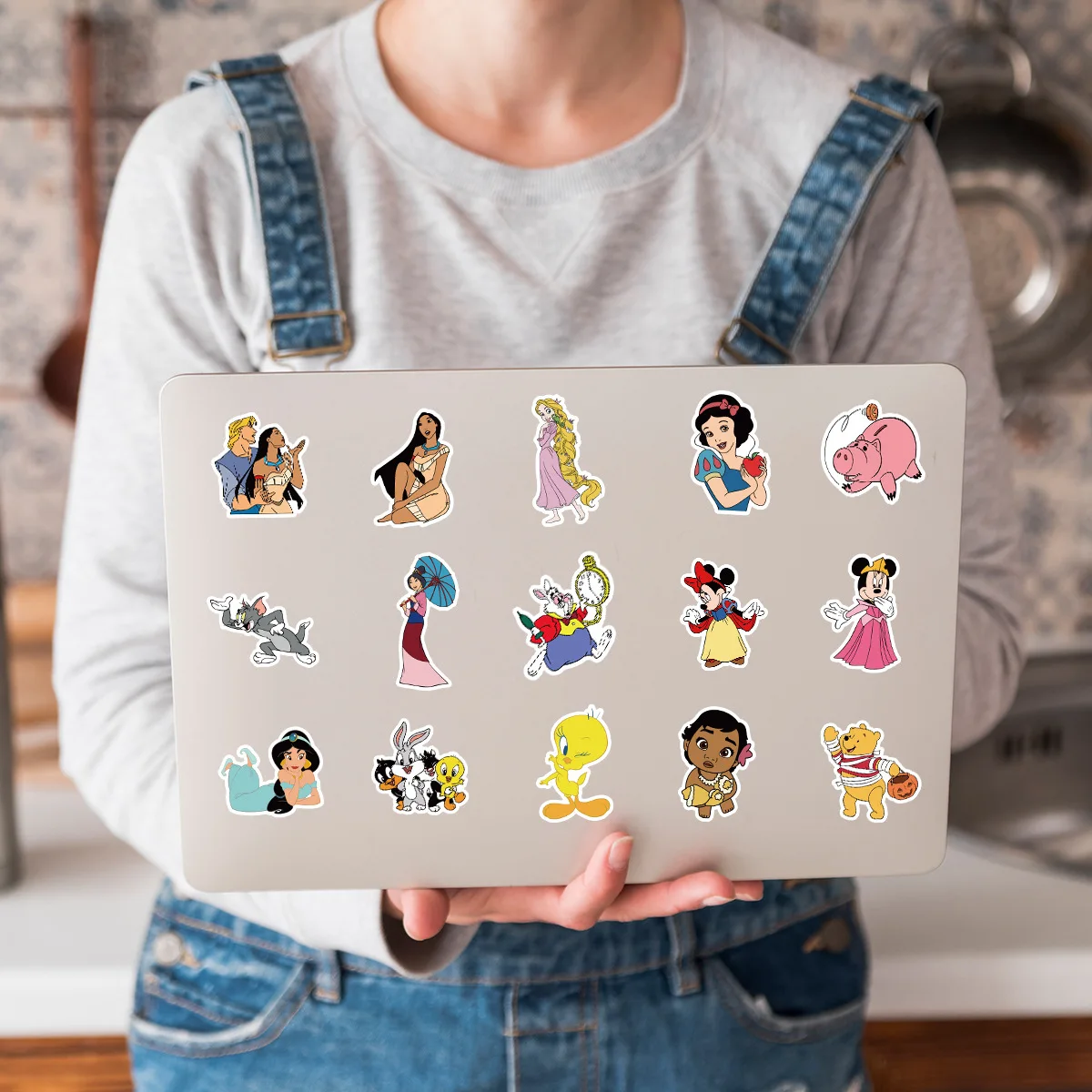 100 قطعة من ملصقات شخصيات ديزني الكرتونية لتزيين الهاتف المحمول وحقيبة الكمبيوتر المحمول والثلاجة والكتابة على الجدران الكرتونية #5