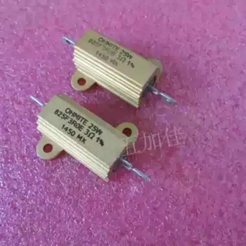 3-10pcs 825F3R0E 25W 3 Ω 3R 1% imported aluminum shell resistor