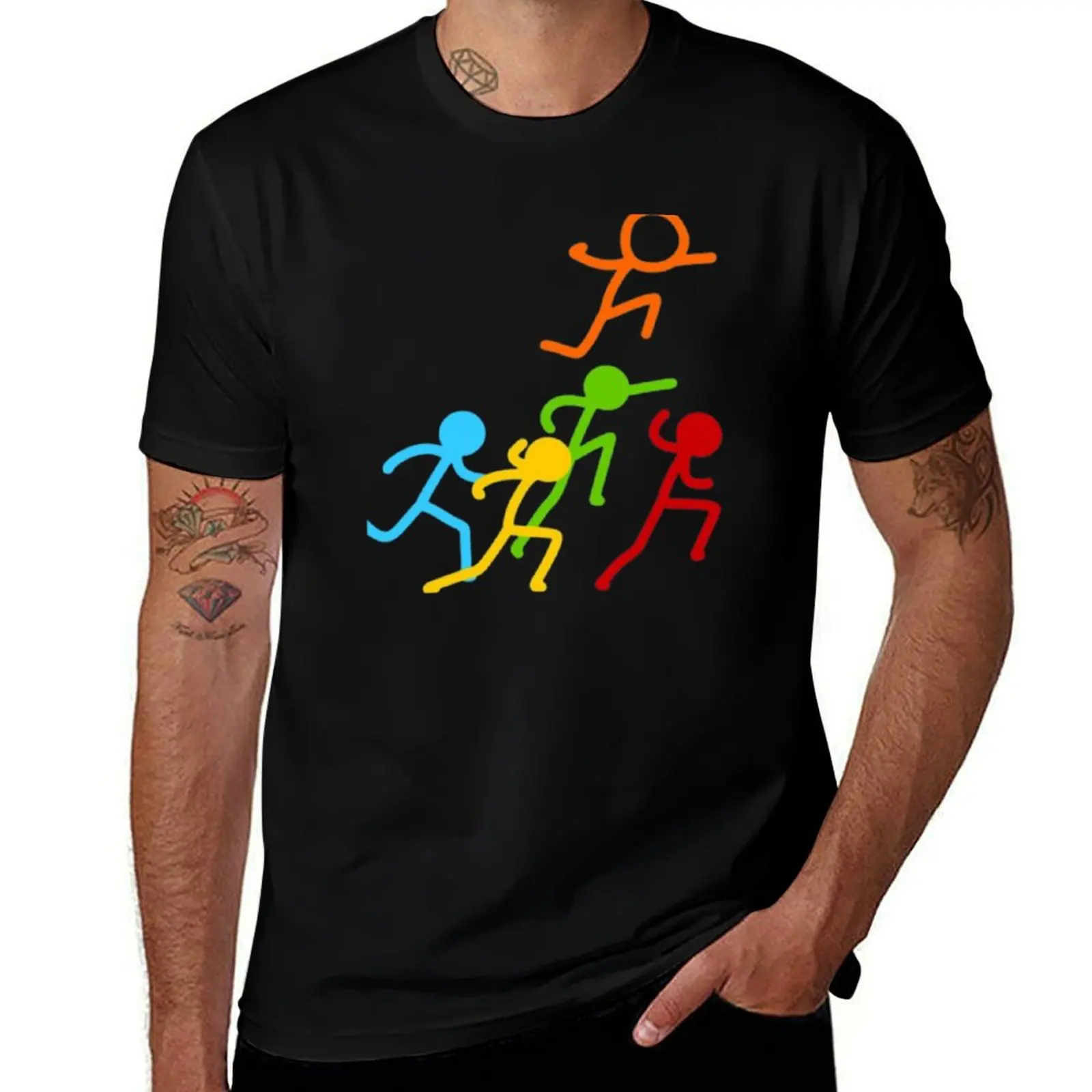 Alan becker animation Cute Sticks T-Shirt Big Size Daily Wear T-Shirt