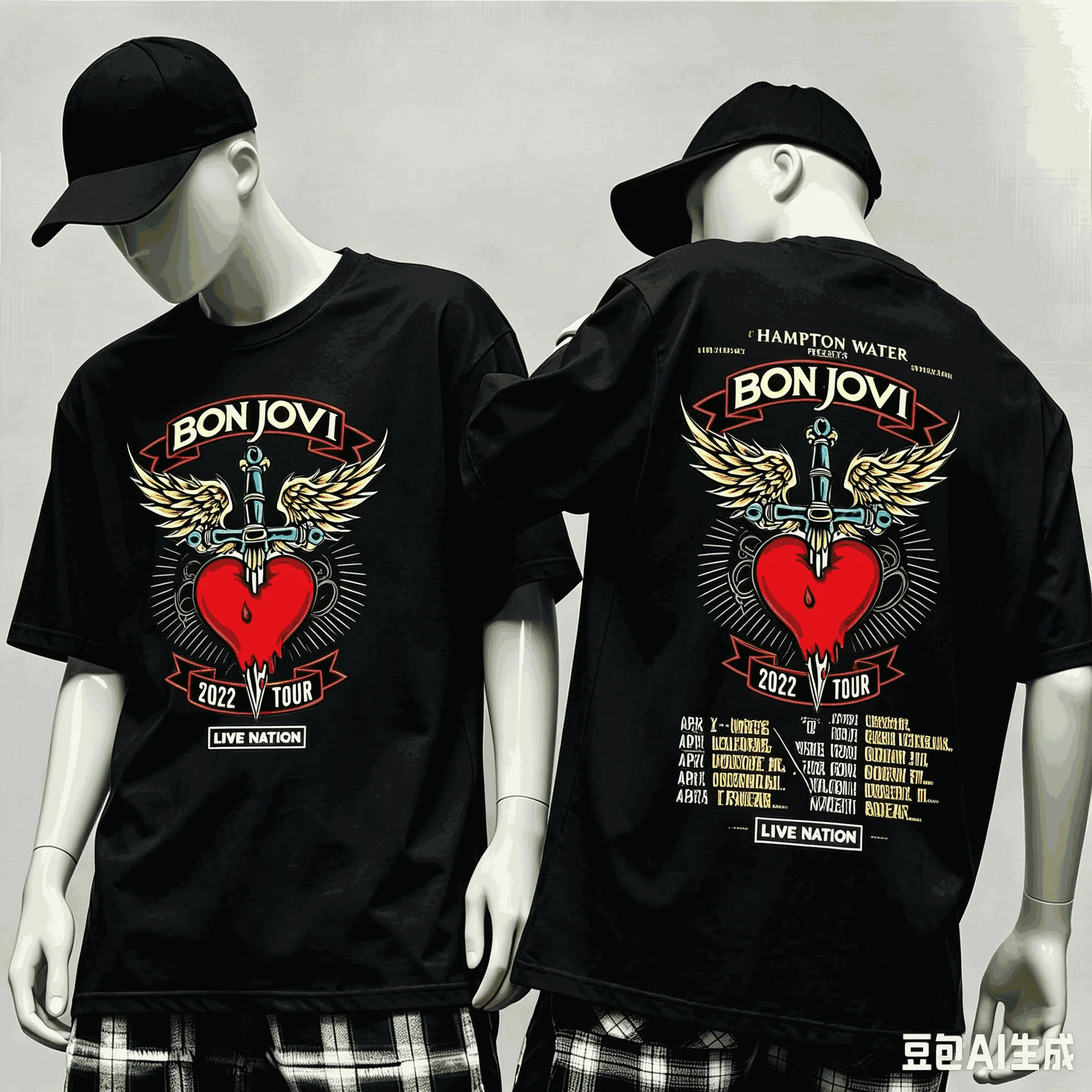 Bon Jovi World Tour T-Shirt fü – Vintage Fashion World Bewertung und Preis
