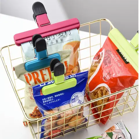 1/3Pcs 휴대용 대형 칩 가방 클립 플라스틱 모듬 된 크기 음식 스낵 인감 씰링 클립 실러 클램프 주방 스토리지 Accessorie