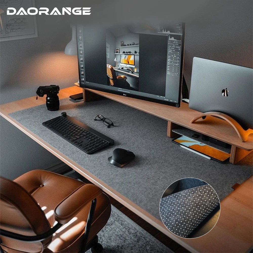 Multi tamanho lã feltro mouse pad escritório computador protetor de mesa tapete teclado antiderrapante almofada de mesa portátil acessórios de jogos