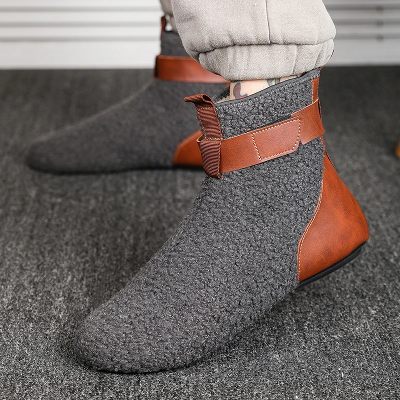 YRZL أحذية رجالي الذكور أحذية الرجال نعال تدفئة الشقق لينة رقيقة أسفل نعال من القطن عادية مريحة رجل المنزل النعال رجالي